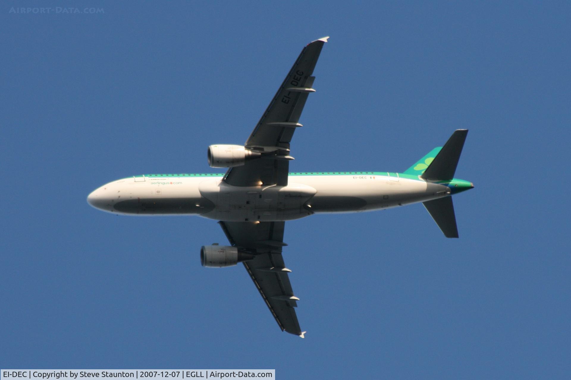 EI-DEC, 2004 Airbus A320-214 C/N 2217, Taken at Heathrow Airport 07 December 2007