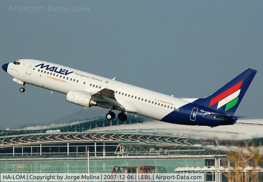 HA-LOM, 2004 Boeing 737-8Q8 C/N 30672, Taking off RWY 25L.