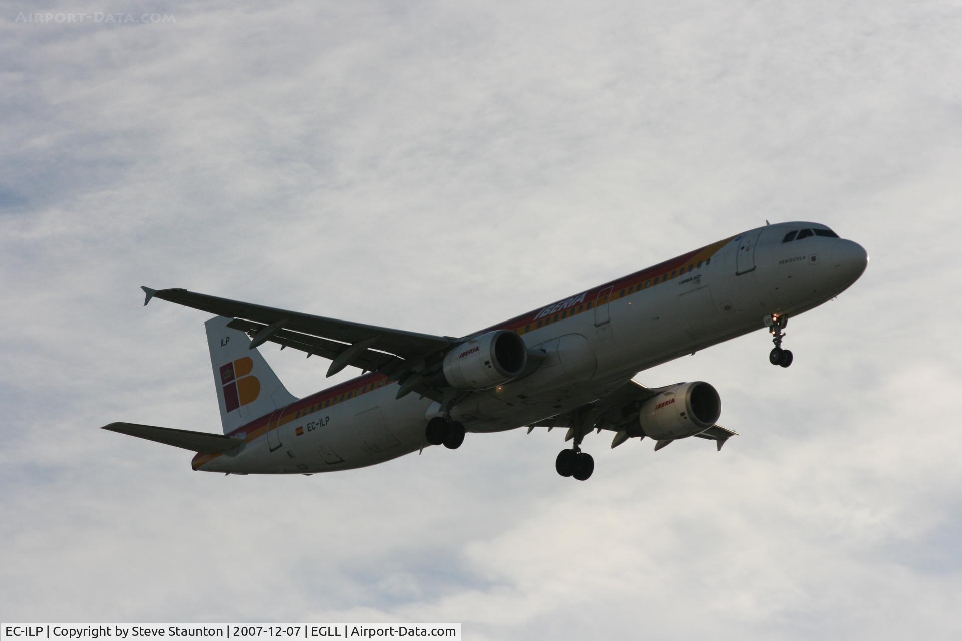 EC-ILP, 2002 Airbus A321-211 C/N 1716, Taken at Heathrow Airport 07 December 2007