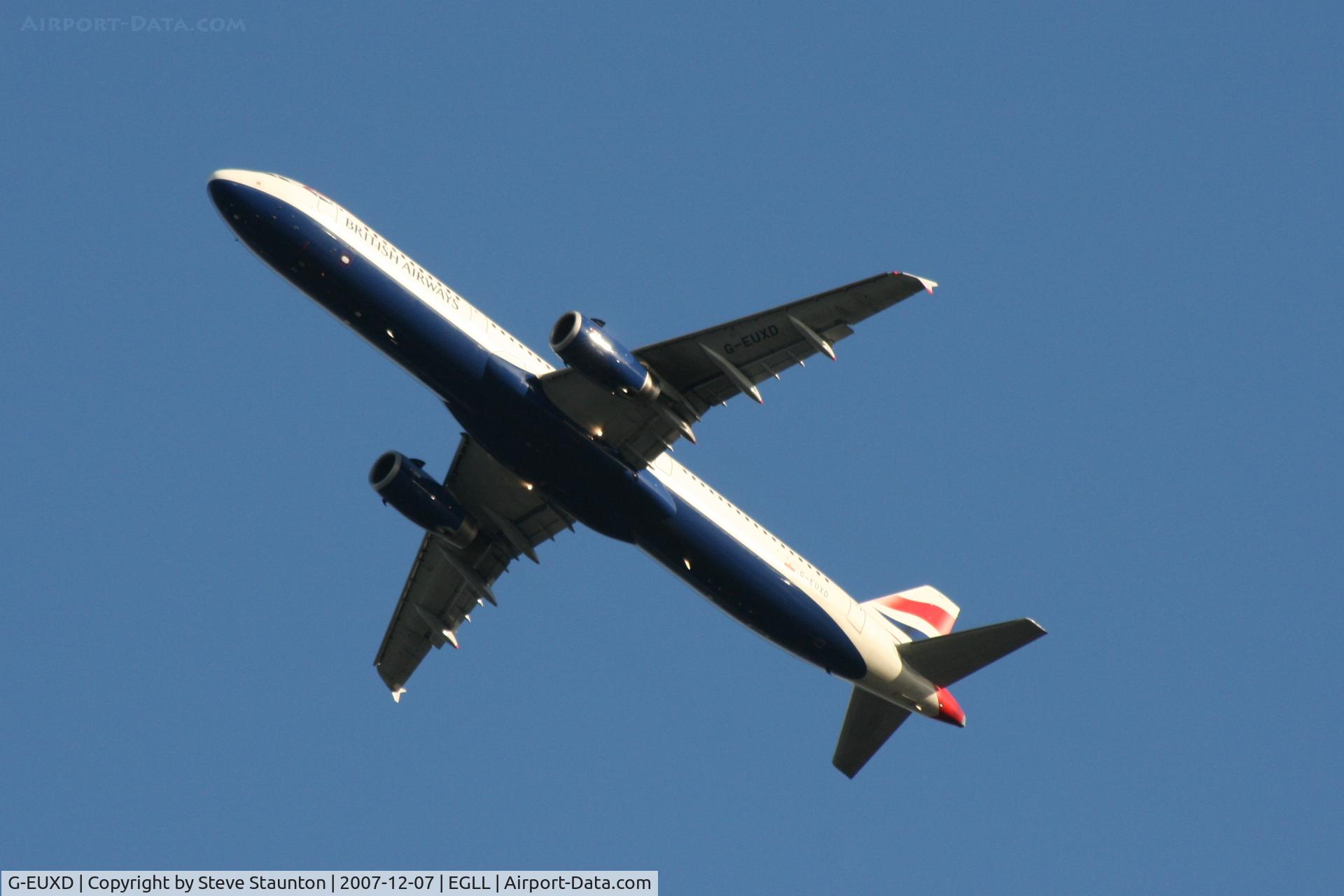 G-EUXD, 2004 Airbus A321-231 C/N 2320, Taken at Heathrow Airport 07 December 2007