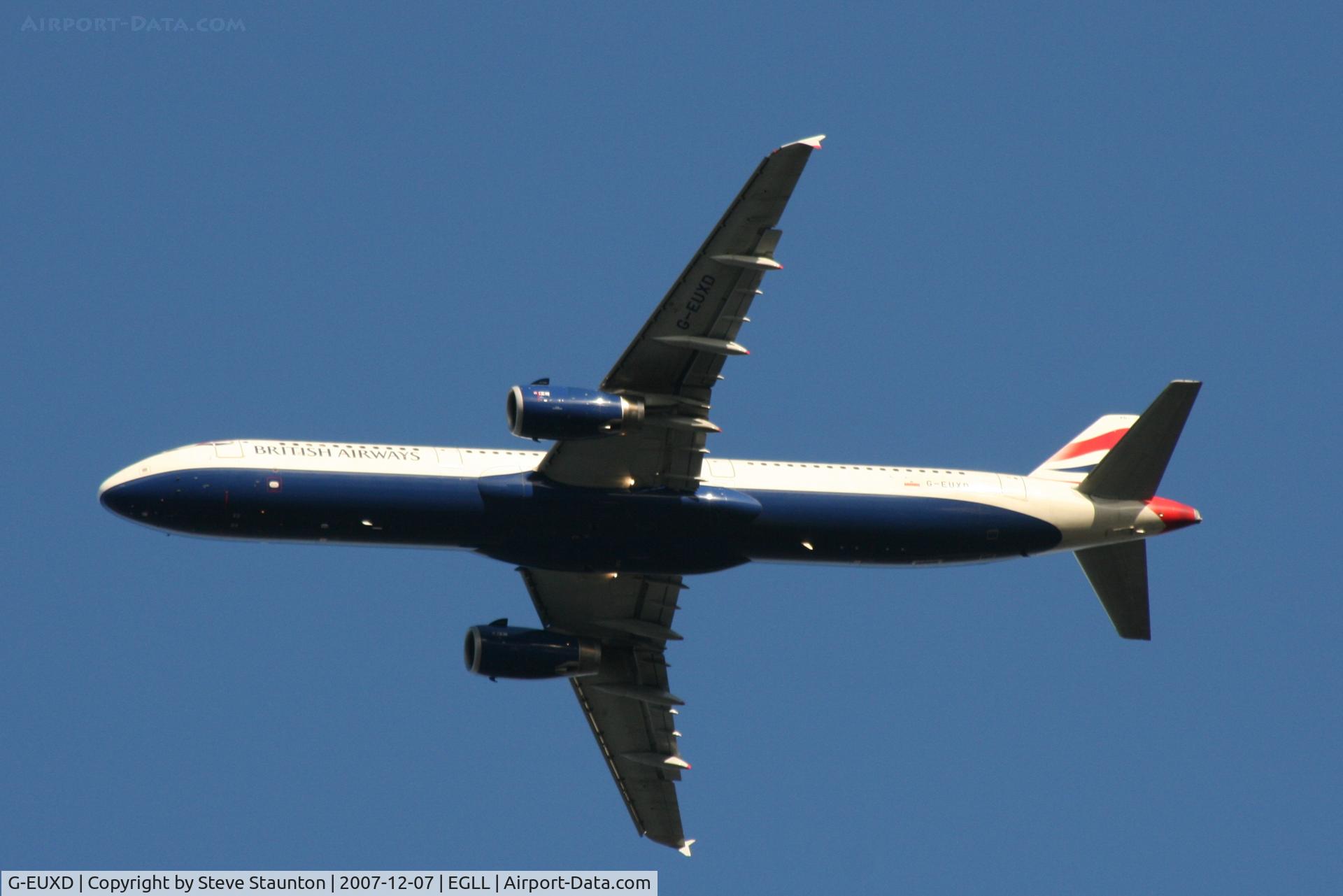 G-EUXD, 2004 Airbus A321-231 C/N 2320, Taken at Heathrow Airport 07 December 2007