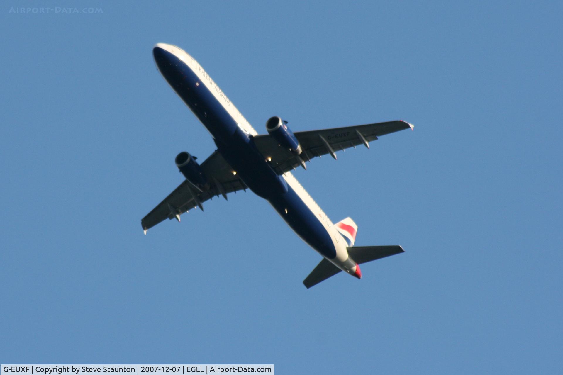 G-EUXF, 2004 Airbus A321-231 C/N 2324, Taken at Heathrow Airport 07 December 2007
