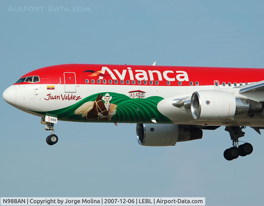N988AN, 1990 Boeing 767-284 C/N 24742, 