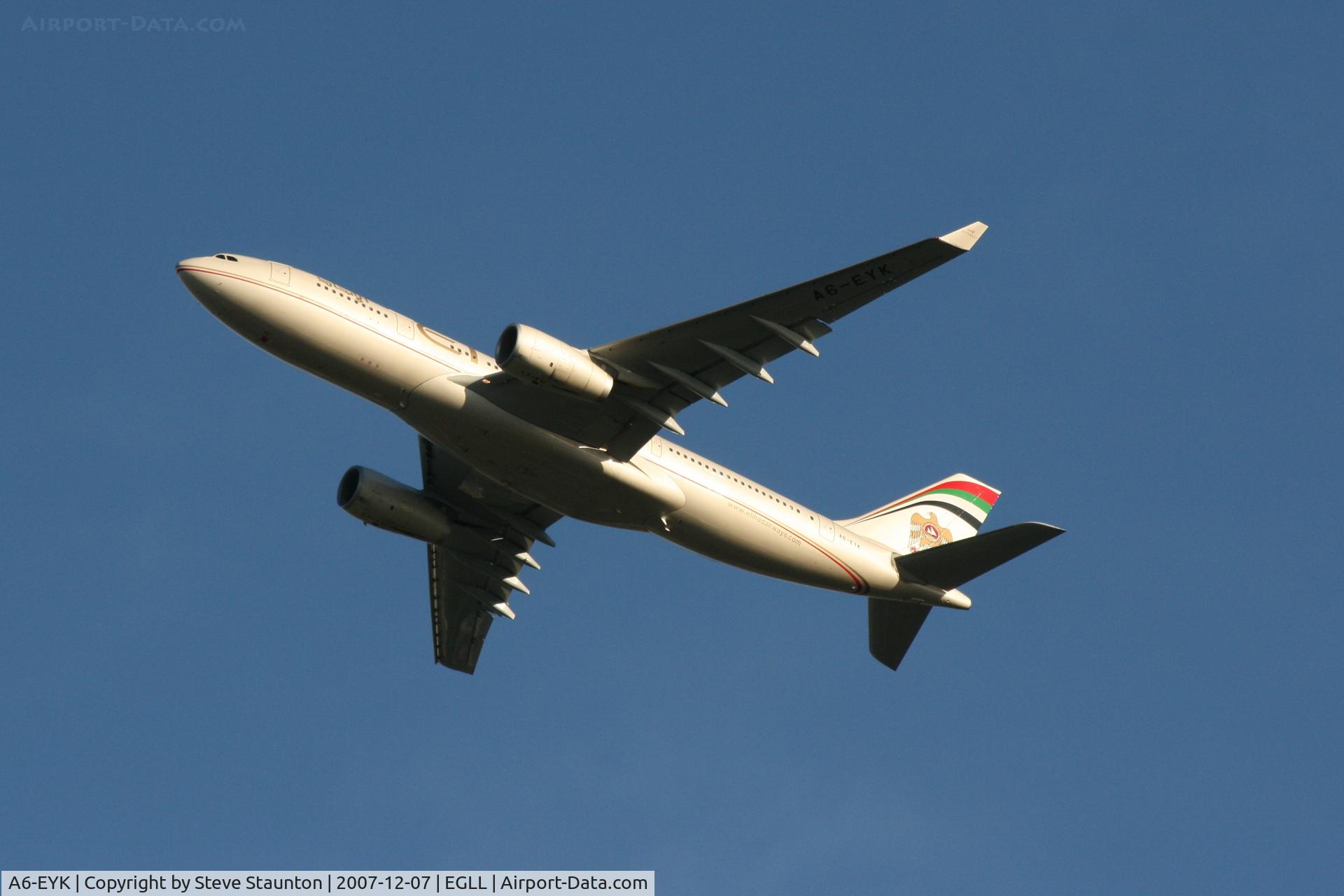 A6-EYK, 2006 Airbus A330-243 C/N 788, Taken at Heathrow Airport 07 December 2007