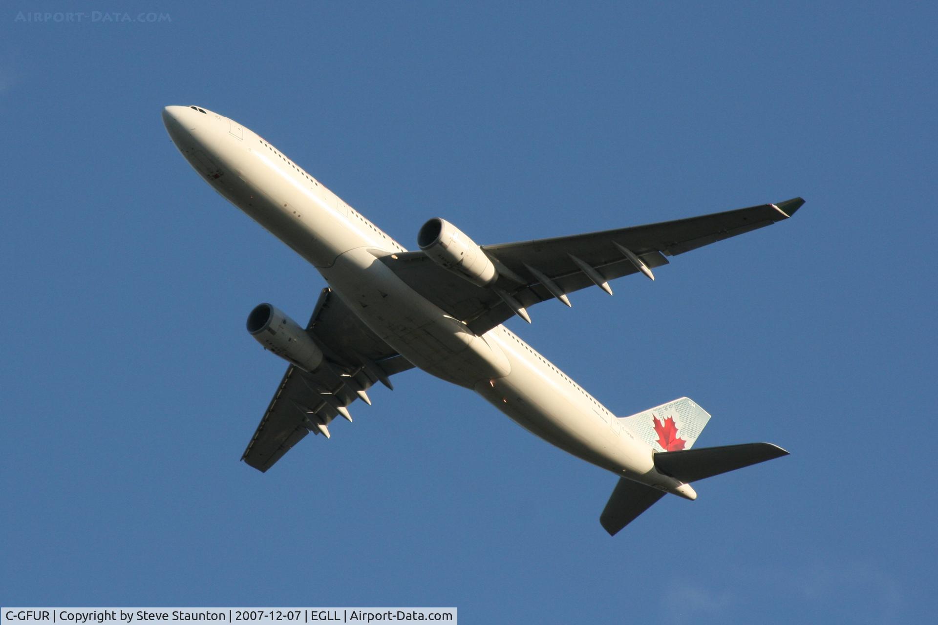 C-GFUR, 2000 Airbus A330-343 C/N 344, Taken at Heathrow Airport 07 December 2007