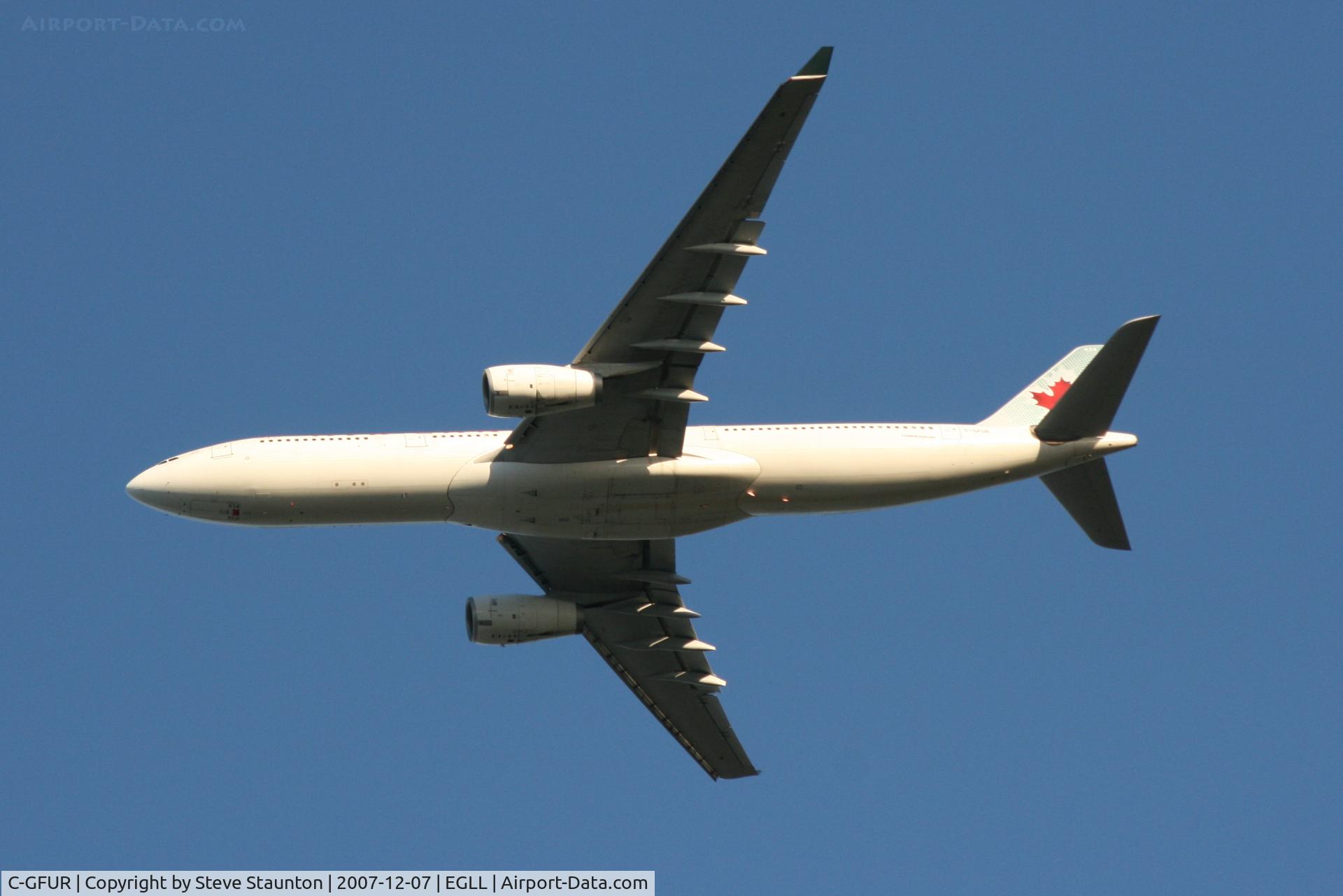 C-GFUR, 2000 Airbus A330-343 C/N 344, Taken at Heathrow Airport 07 December 2007