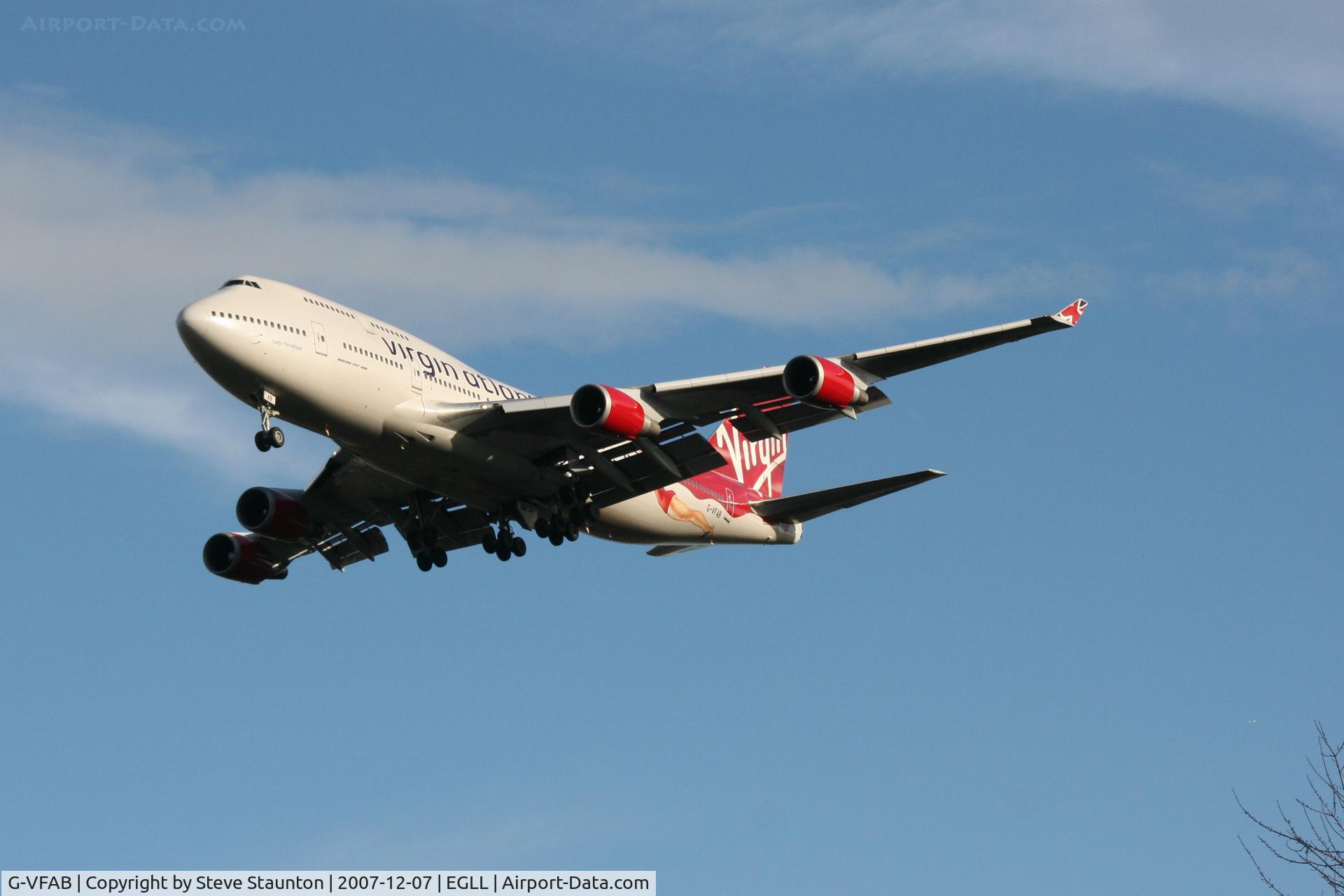 G-VFAB, 1994 Boeing 747-4Q8 C/N 24958, Taken at Heathrow Airport 07 December 2007