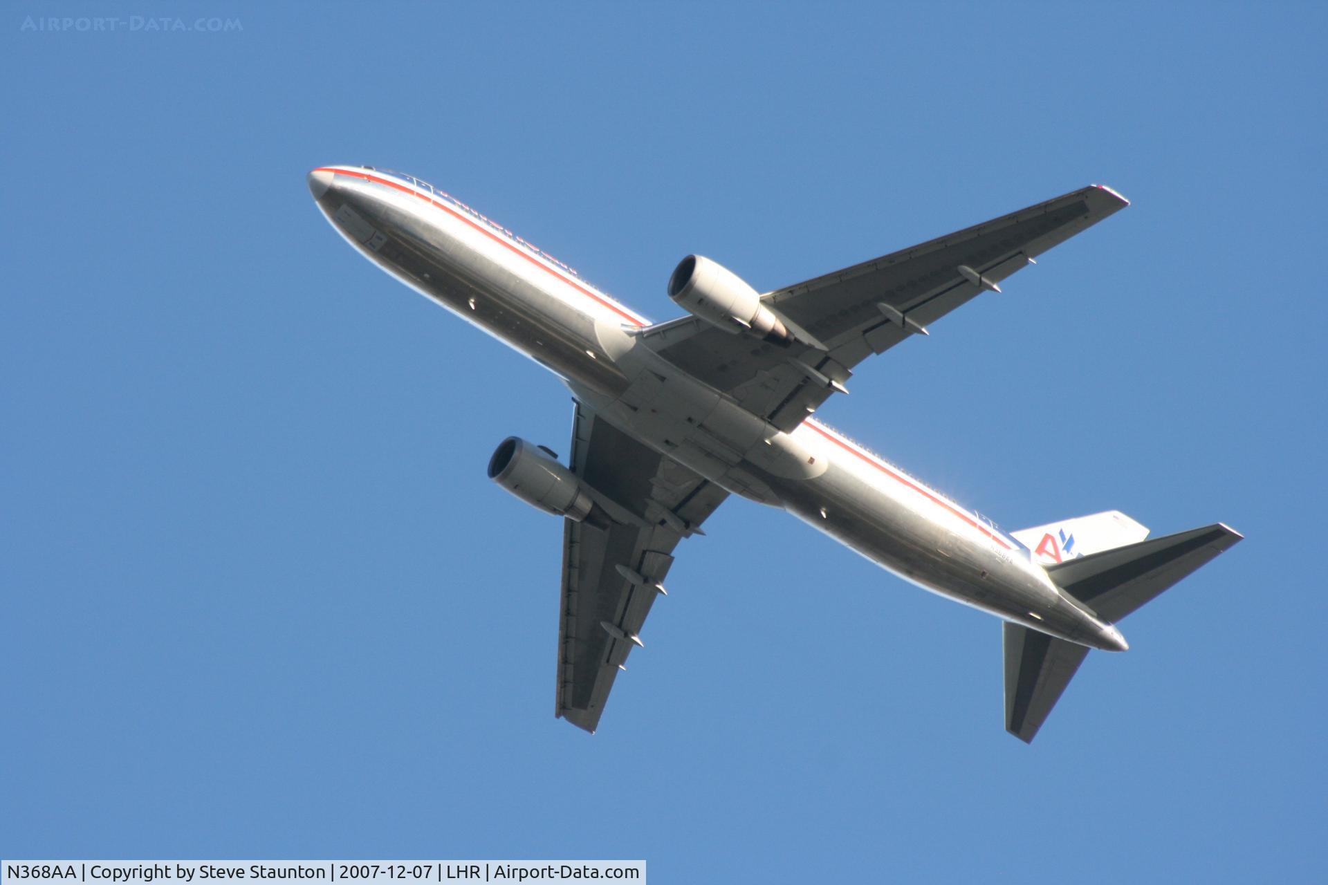 N368AA, 1991 Boeing 767-323 C/N 25195, Taken at Heathrow Airport 07 December 2007