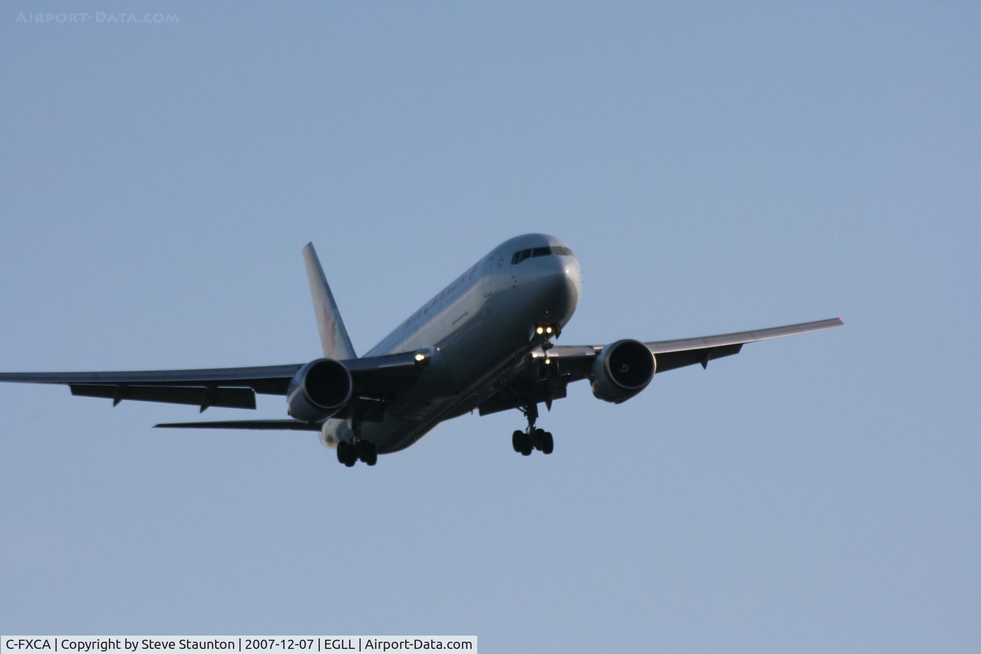 C-FXCA, 1990 Boeing 767-375/ER C/N 24574, Taken at Heathrow Airport 07 December 2007