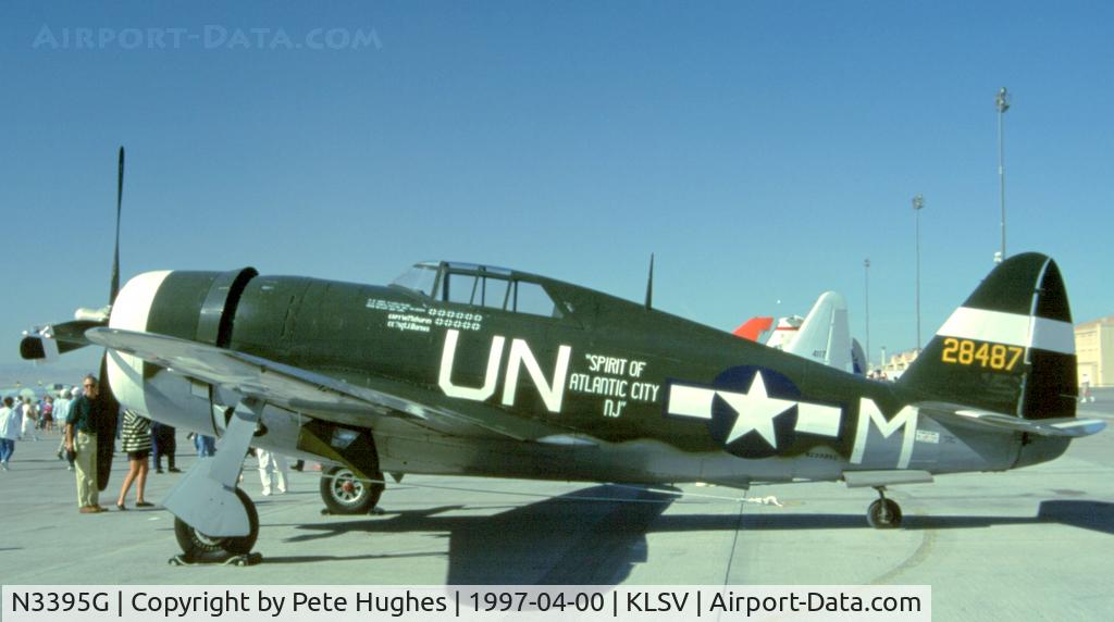 N3395G, 1942 Republic P-47G-15-CU Thunderbolt C/N 42-25254, P-47 NX3395G at Nellis AFB