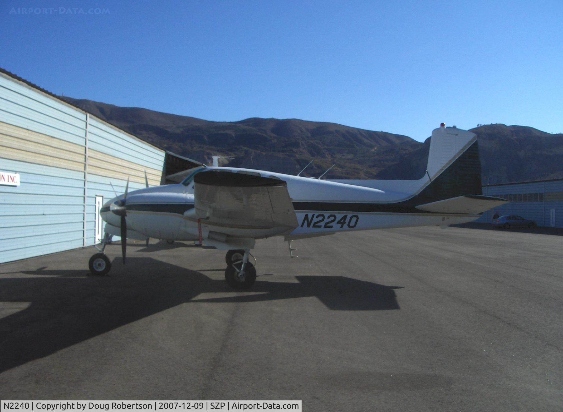 N2240, 1956 Beech D50 Twin Bonanza C/N DH-35, 1956 Beech D-50 TWIN BONANAZA 'T-BONE', two Lycoming GO-480-G2G6 295 Hp each