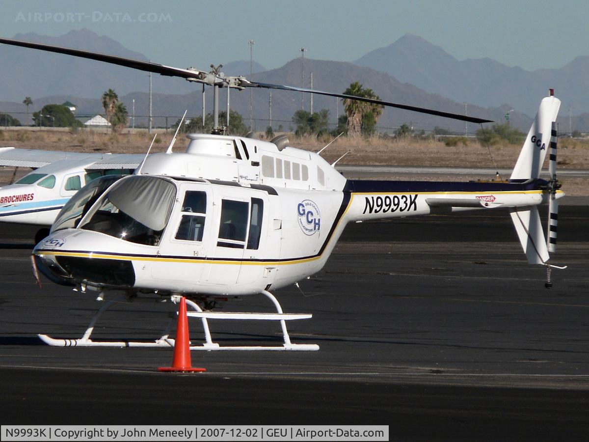 N9993K, Bell 206B JetRanger C/N 2054, This JetRanger is based at GEU