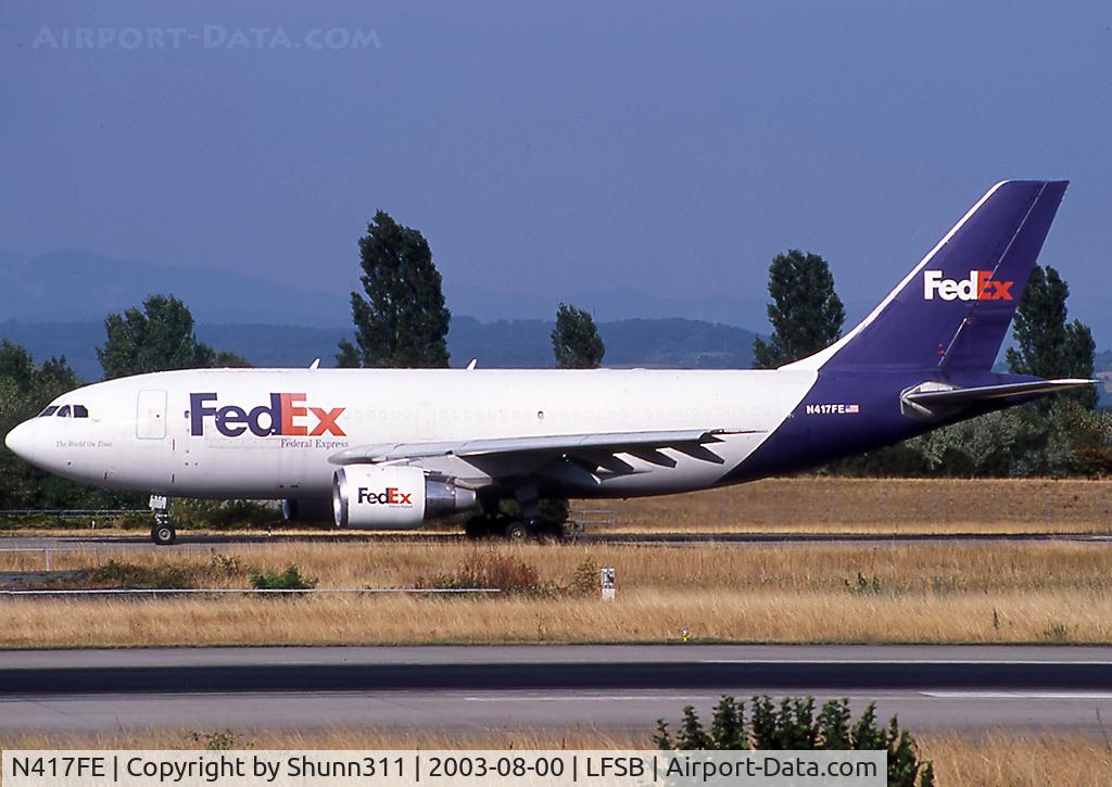 N417FE, 1985 Airbus A310-222 C/N 333, Taxiing rwy 16 for departure