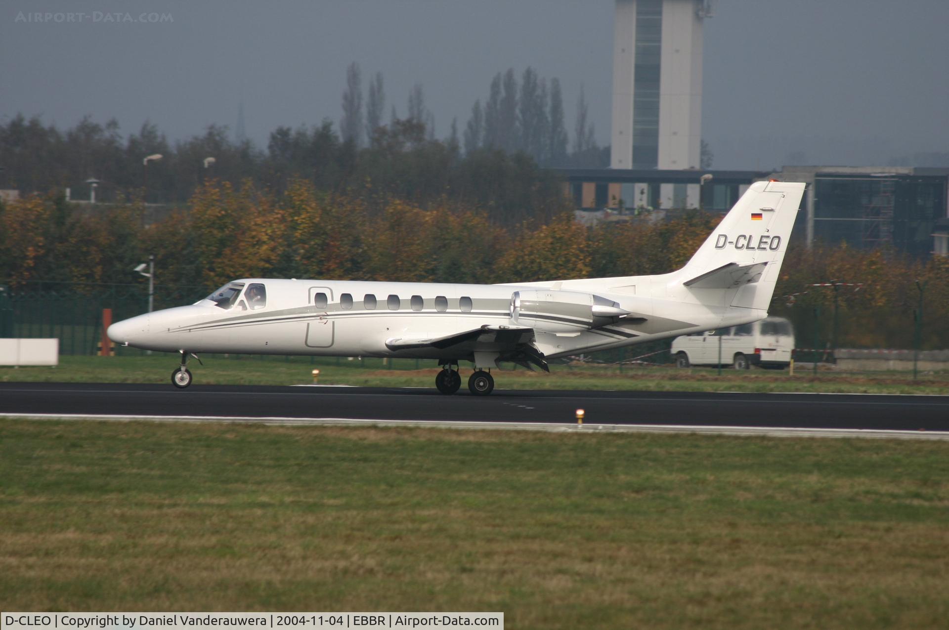 D-CLEO, 1992 Cessna 560  Citation V C/N 560-0159, just landed on rwy 25L