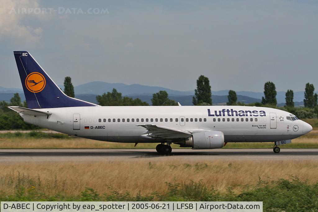 D-ABEC, 1991 Boeing 737-330 C/N 25149, departing to FRA