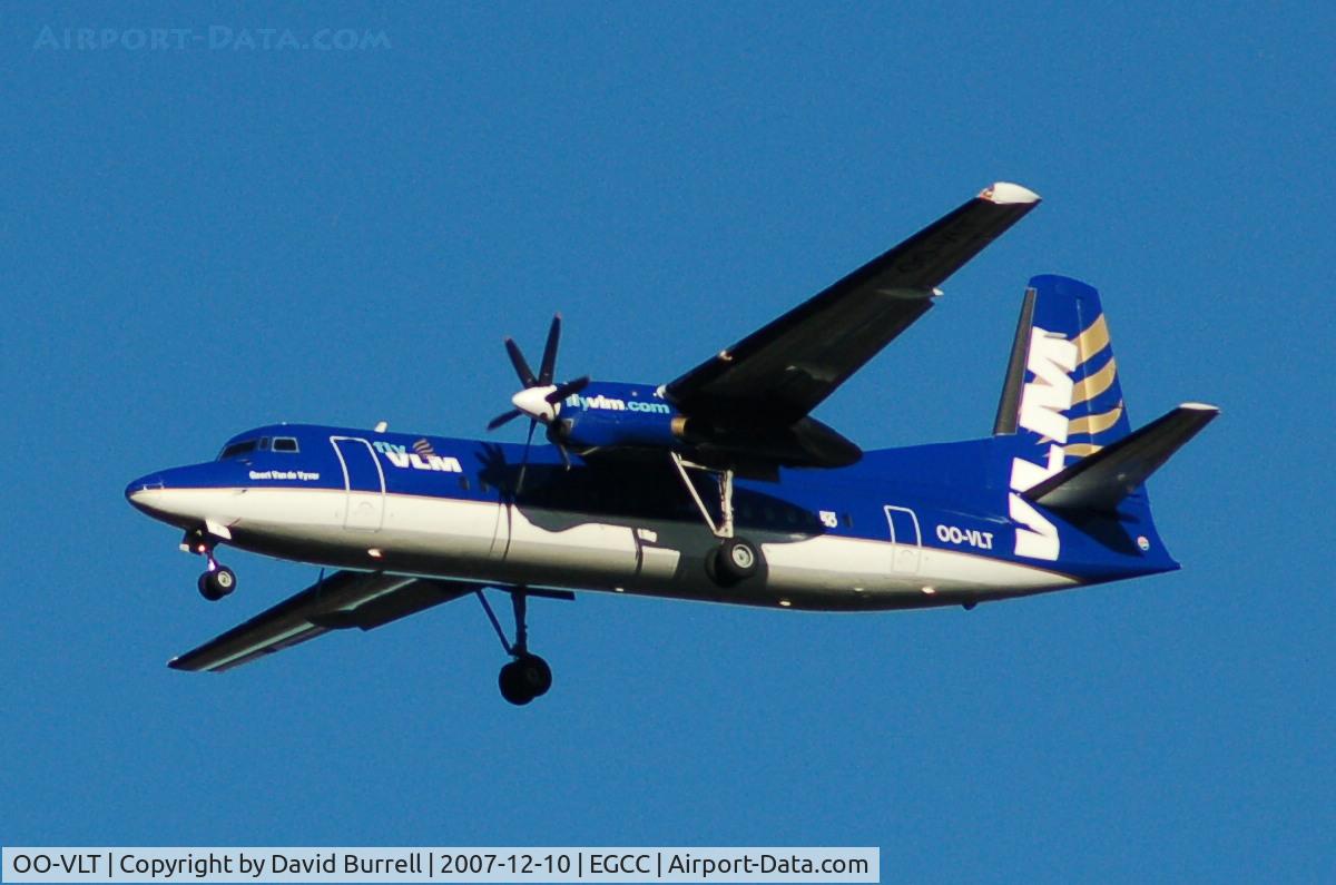 OO-VLT, 1991 Fokker 50 C/N 20237, VLM Airlines - Landing