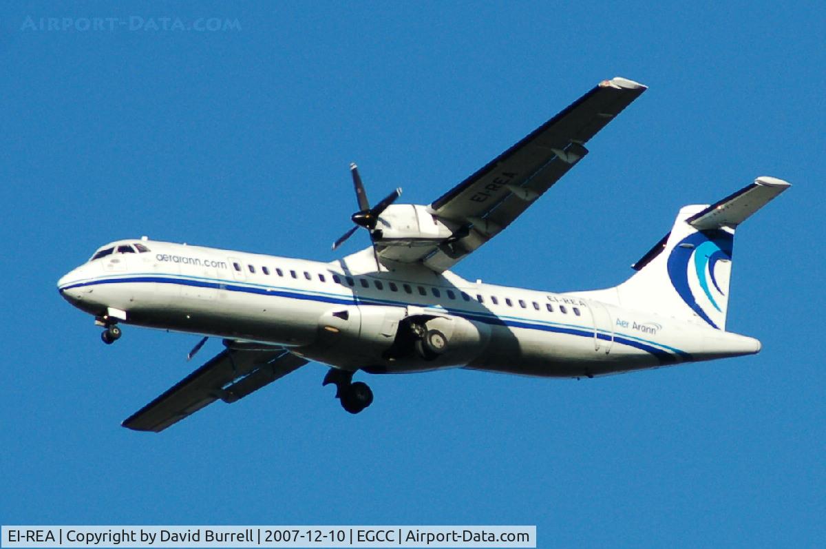 EI-REA, 1995 ATR 72-202 C/N 441, Aer Arran - Landing