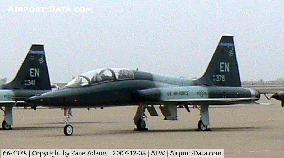 66-4378, 1966 Northrop T-38C Talon C/N T.6009, On the ramp at Alliance Ft. Worth - enlargement of group parking shot...