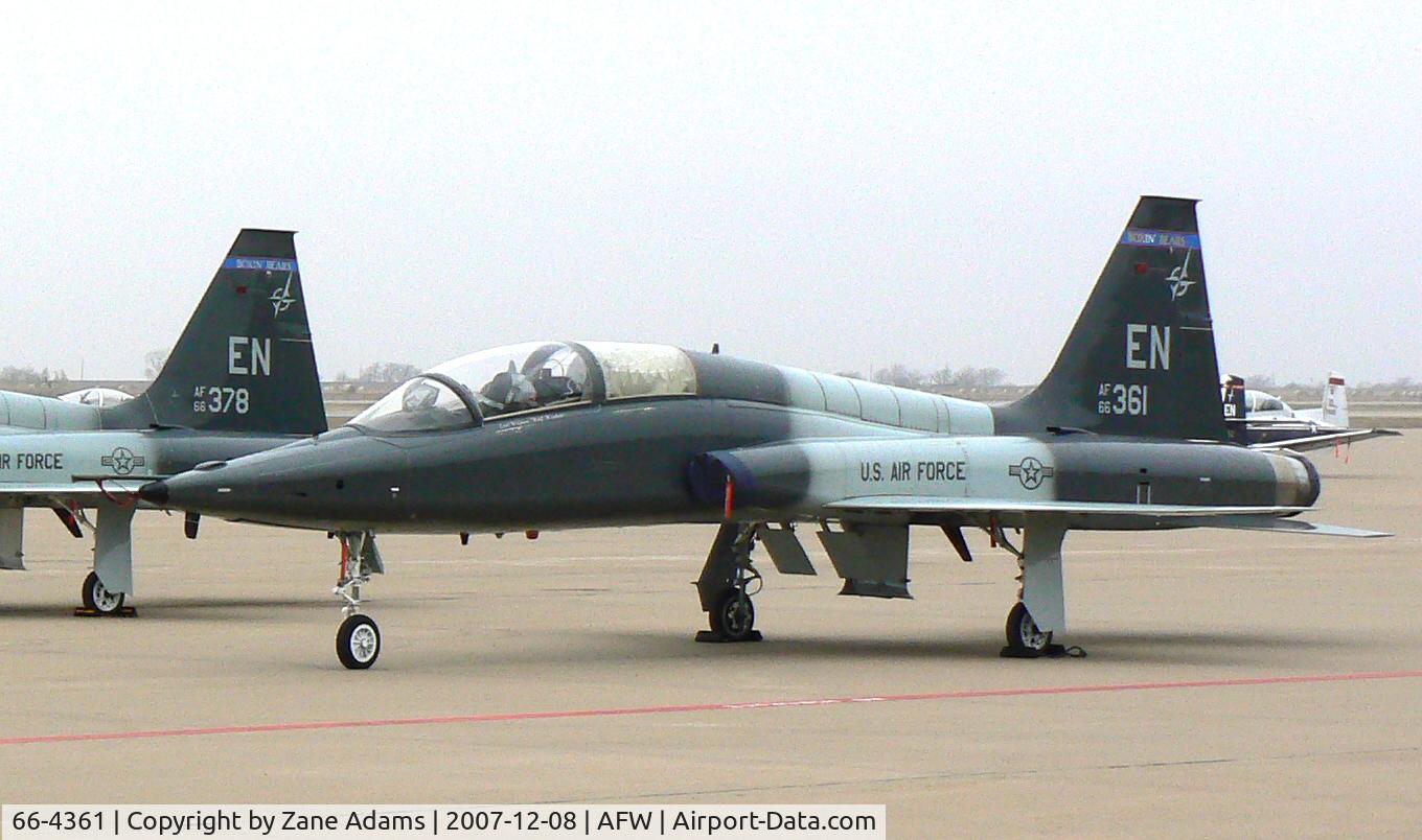 66-4361, 1966 Northrop T-38A Talon C/N N.5992, On the ramp at Alliance Ft. Worth - enlargement of group parking shot...