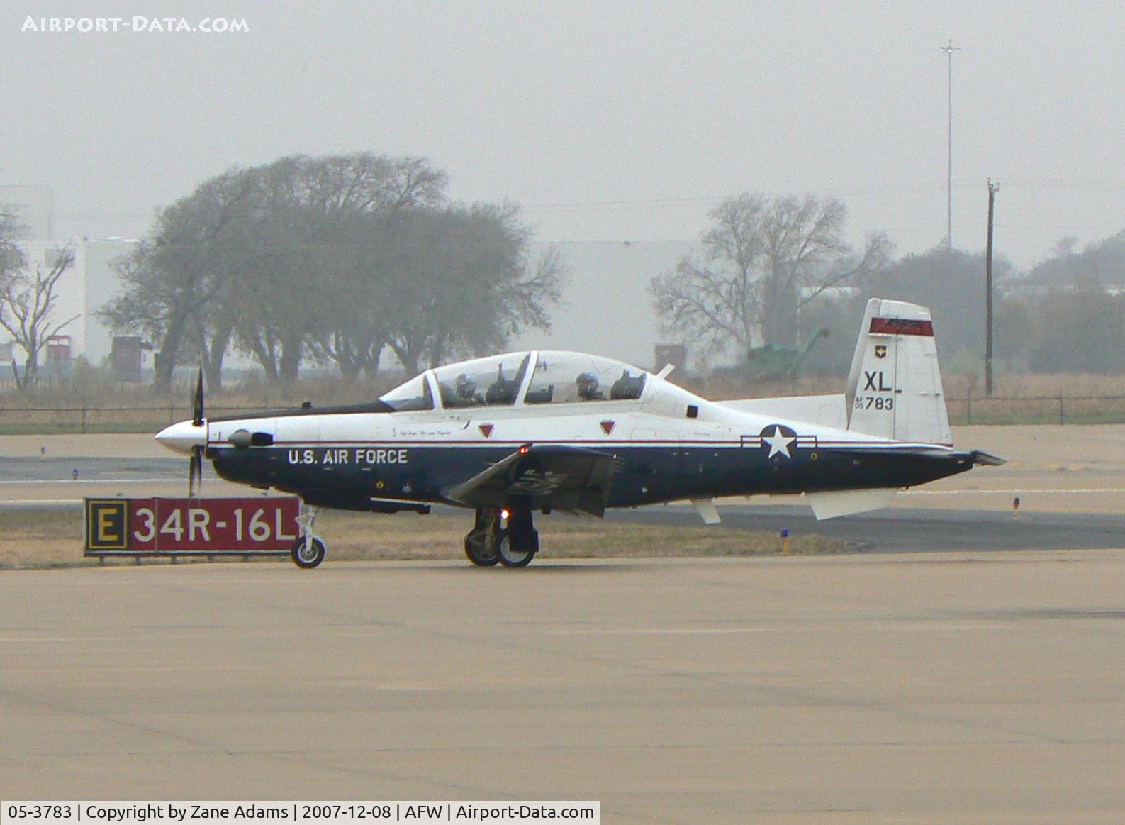 05-3783, Raytheon T-6A Texan II C/N PT-335, On the ramp at Alliance Ft. Worth