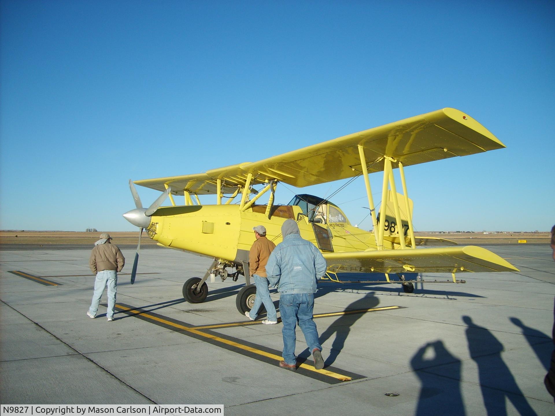 N9827, 1974 Grumman-Schweizer G-164A C/N 1287, Garrett turbine ag cat N9827