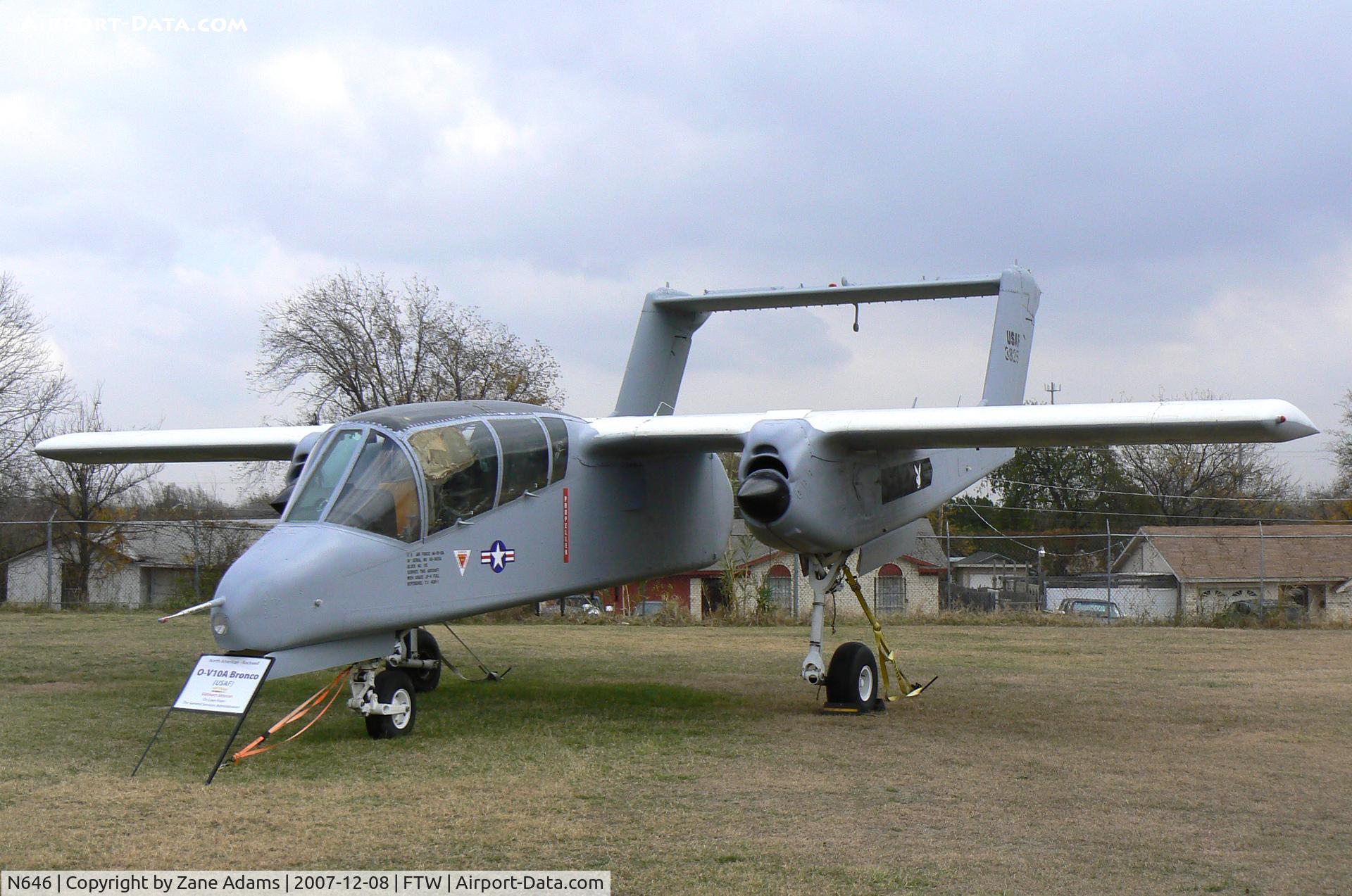 N646, North American OV-10A Bronco C/N 321-151 (68-3825), OV-10 Bronco - former BLM fire aircraft - Painted as it's Air Force career number 68-3825