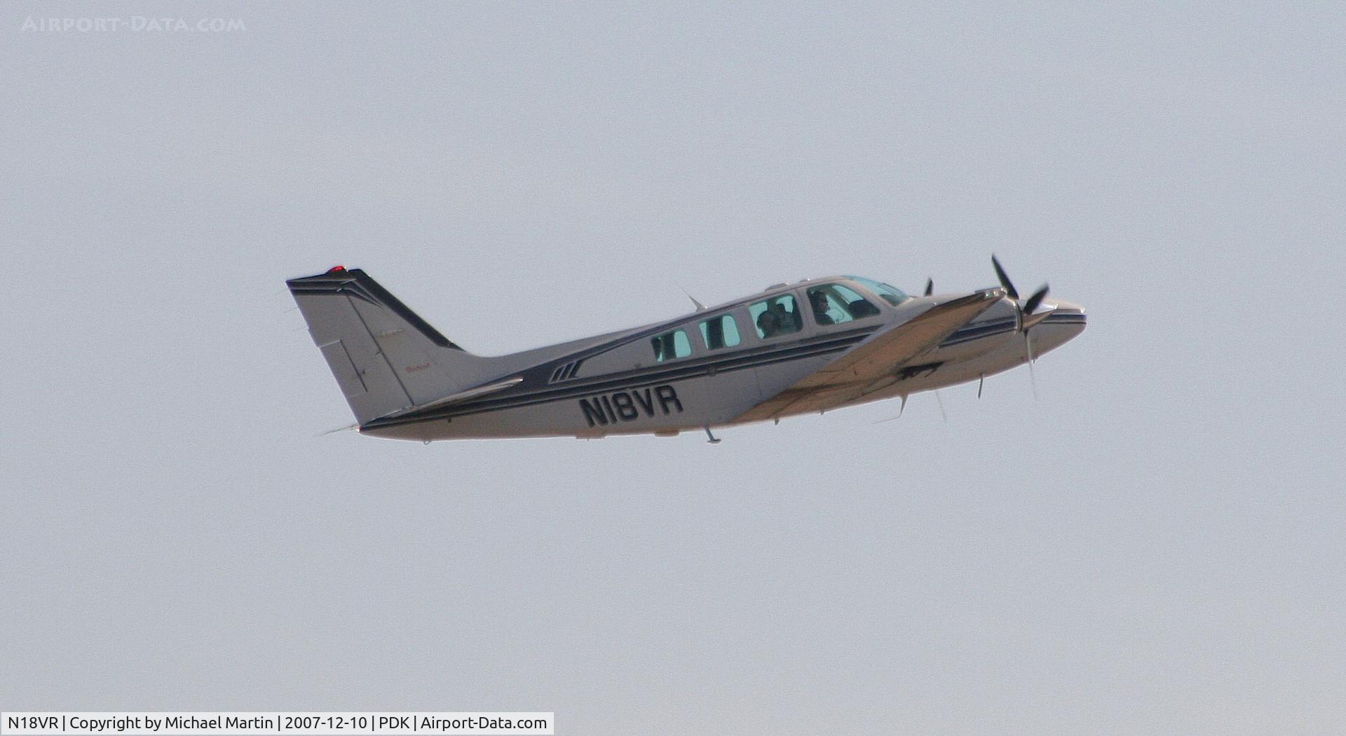 N18VR, 1996 Beech 58 Baron C/N TH-1771, Departing PDK enroute to parts unknown!