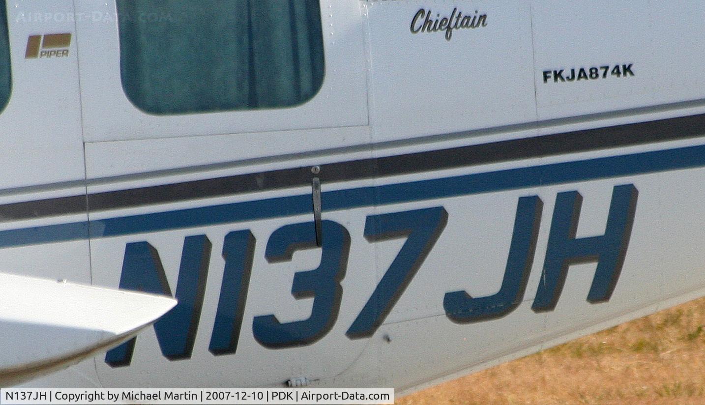 N137JH, 1981 Piper PA-31-350 Chieftain C/N 31-8252025, Tail Numbers