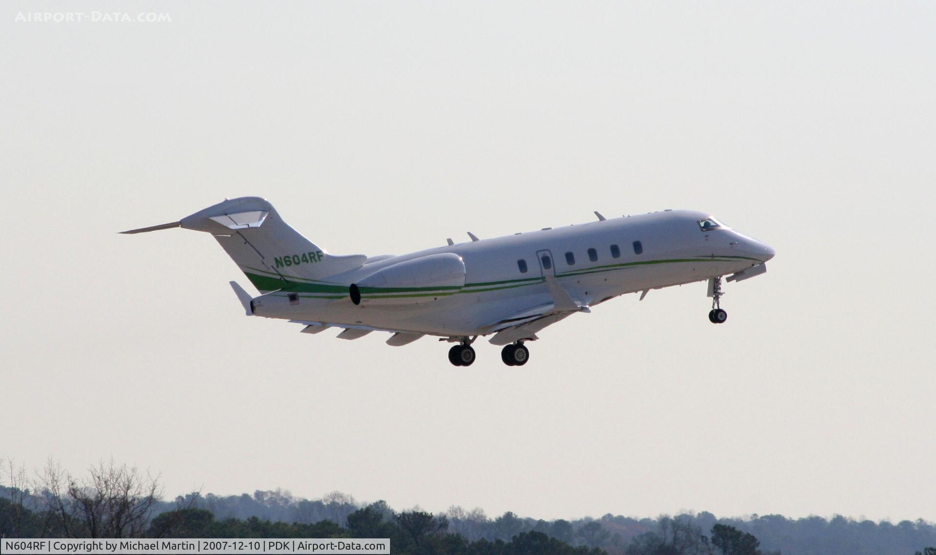 N604RF, 2004 Bombardier Challenger 300 (BD-100-1A10) C/N 20026, Departing PDK enroute to parts unknown!