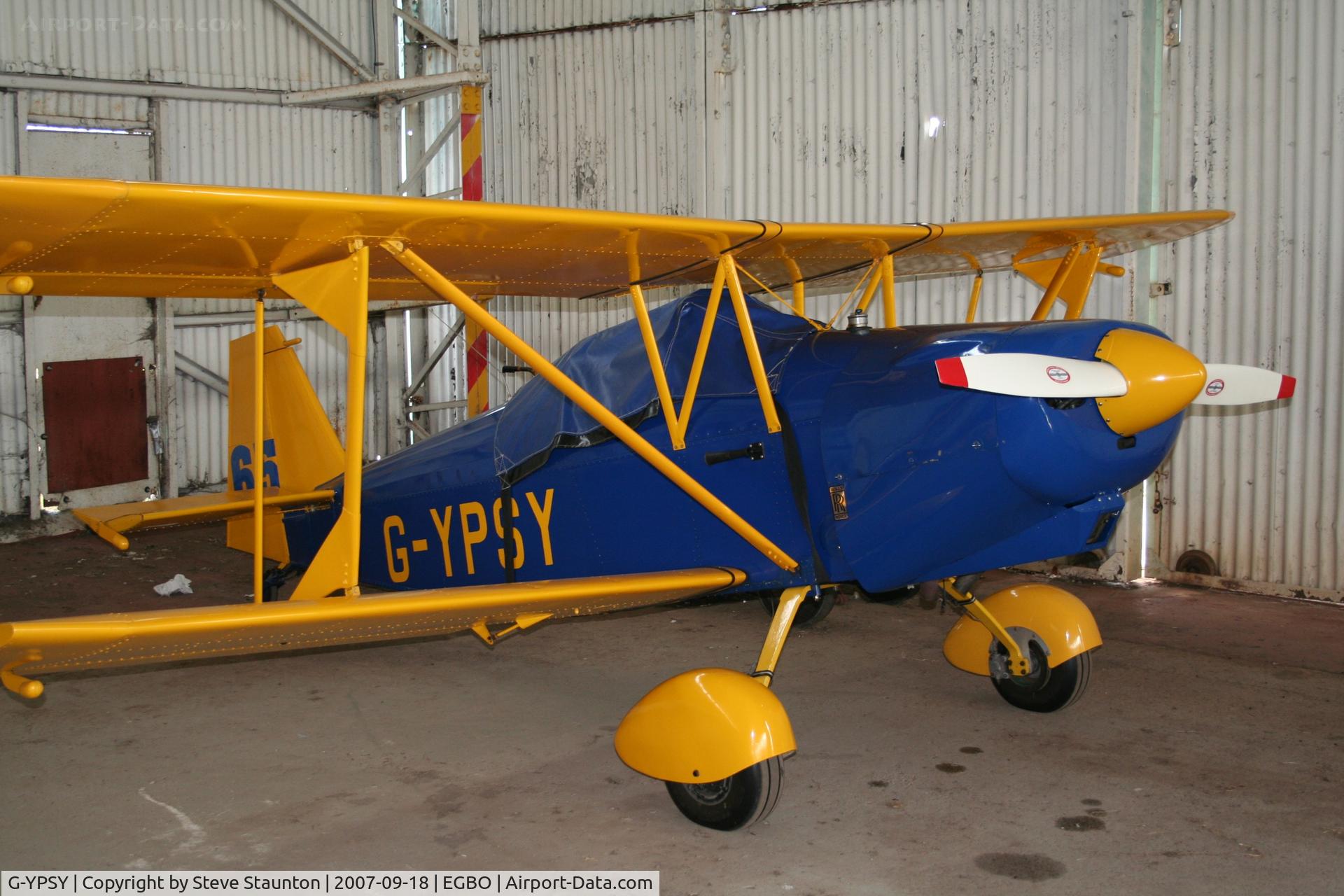 G-YPSY, 1988 Andreasson BA-4B C/N PFA 038-10352, Taken at Halfpenny Green 18th September 2007