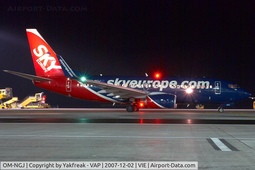 OM-NGJ, 2007 Boeing 737-76N C/N 34755, Sky Europe Boeing 737-700
