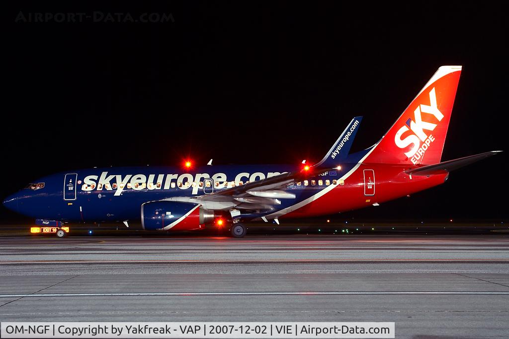 OM-NGF, 2006 Boeing 737-76N C/N 32680, Sky Europe Boeing 737-700