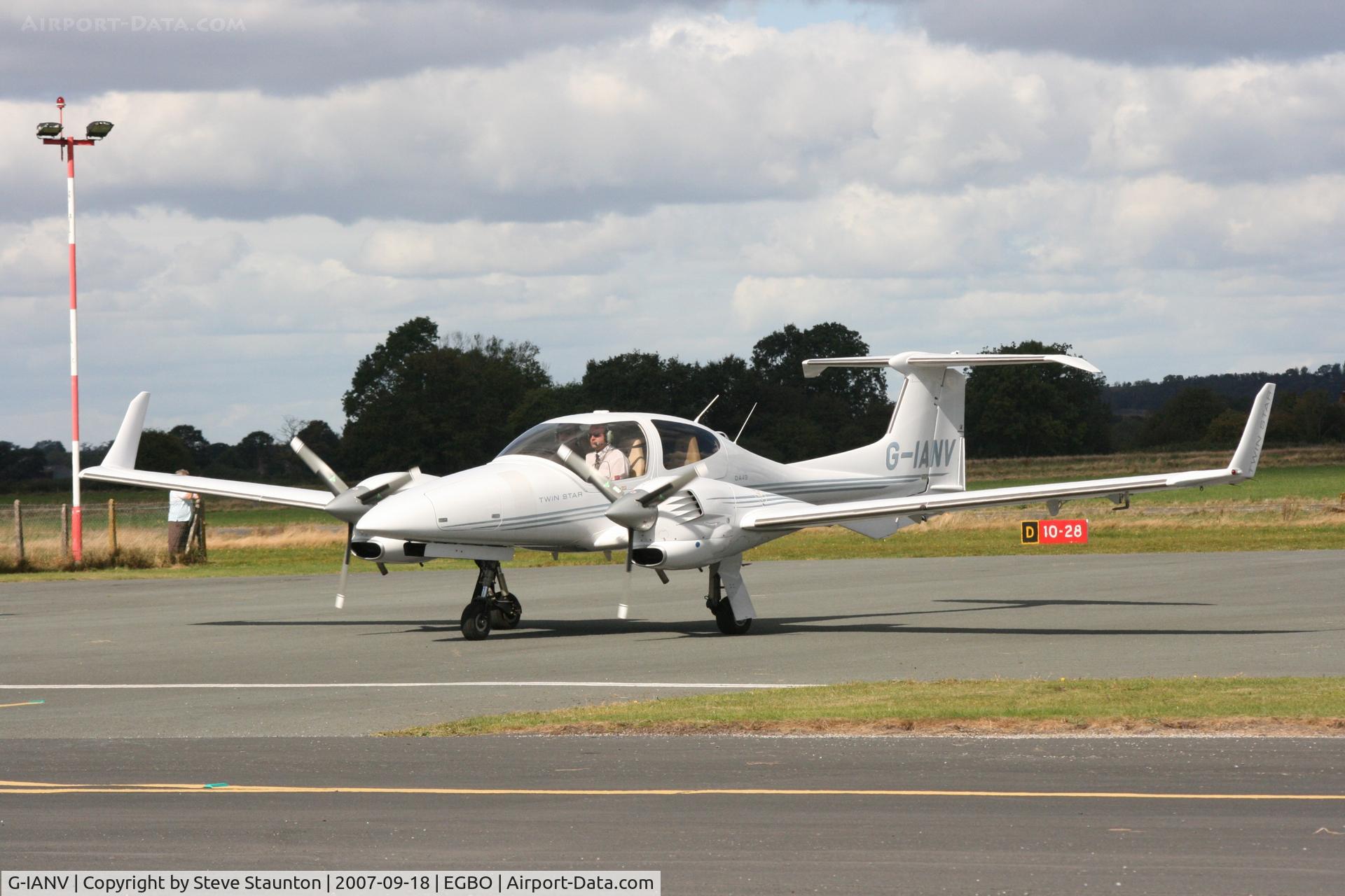 G-IANV, 2006 Diamond DA-42 Twin Star C/N 42.150, Taken at Halfpenny Green 18th September 2007