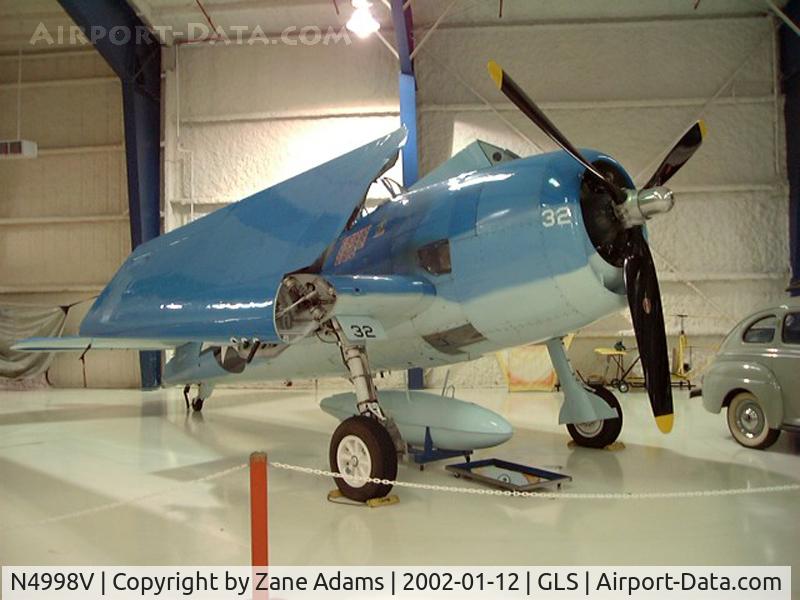N4998V, Grumman F6F-5 Hellcat C/N A-11956 (USN94204), At Lone Star Flight Museum