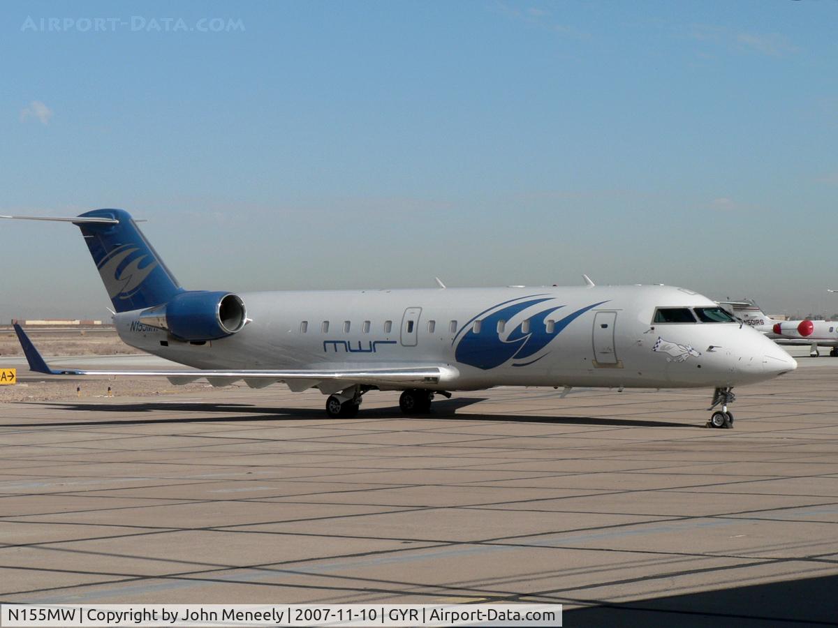 N155MW, 1993 Bombardier CRJ-200LR (CL-600-2B19) C/N 7021, Nice new paintjob on Michael Waltrip's CRJ