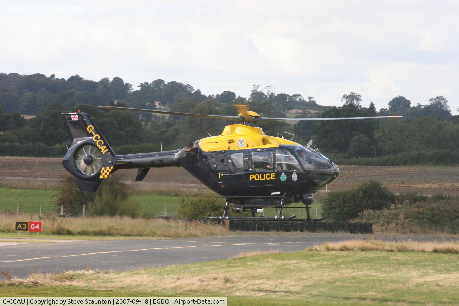 G-CCAU, 1997 Eurocopter EC-135T-1 C/N 0040, Taken at Halfpenny Green 18th September 2007