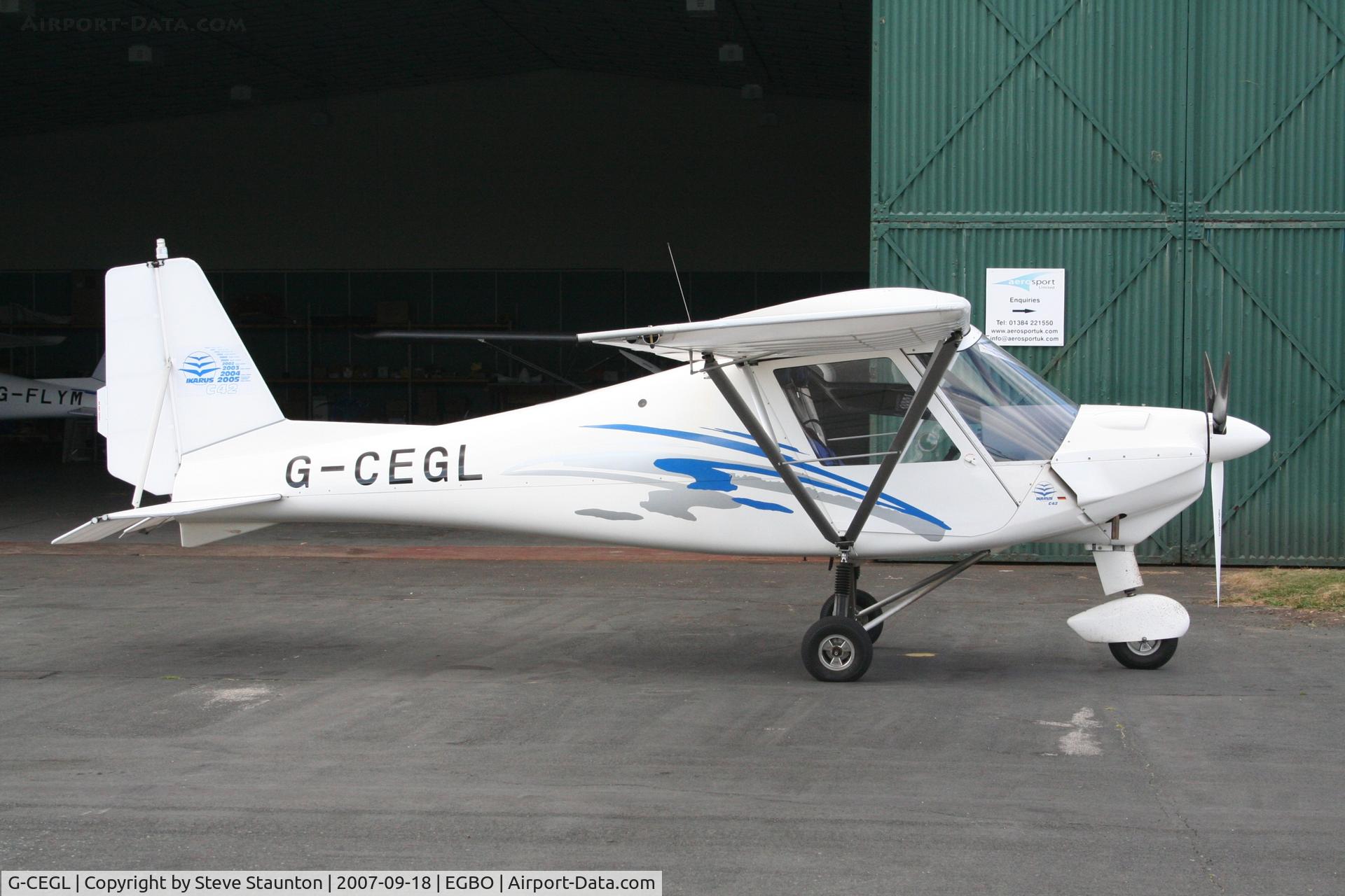 G-CEGL, 2006 Comco Ikarus C42 FB80 C/N 0609-6848, Taken at Halfpenny Green 18th September 2007