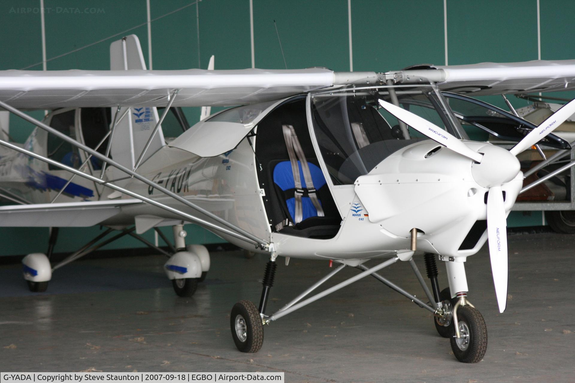 G-YADA, 2007 Comco Ikarus C42 FB100 C/N 0707-6901, Taken at Halfpenny Green 18th September 2007