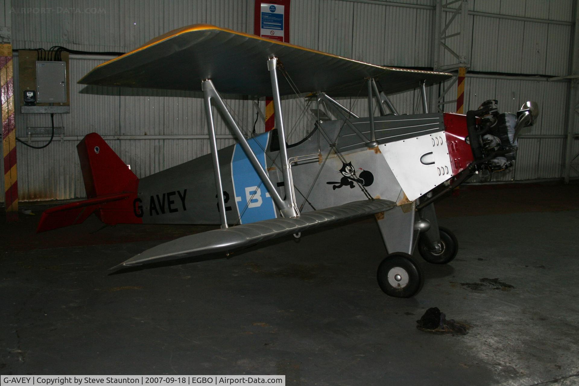 G-AVEY, 1970 Currie Super Wot C/N PFA 3006, Taken at Halfpenny Green 18th September 2007