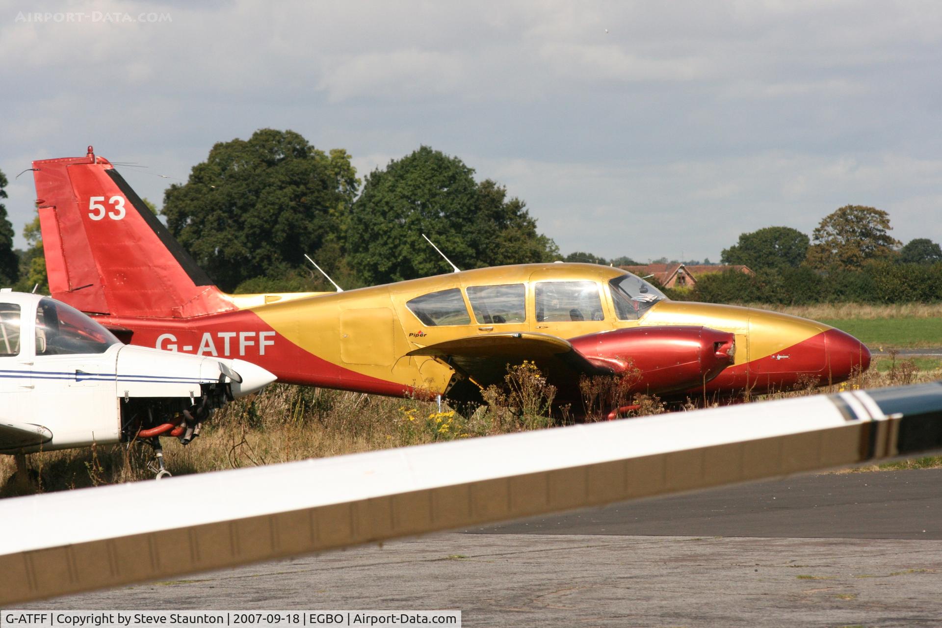 G-ATFF, 1965 Piper PA-23-250 Aztec E C/N 27-2898, Taken at Halfpenny Green 18th September 2007