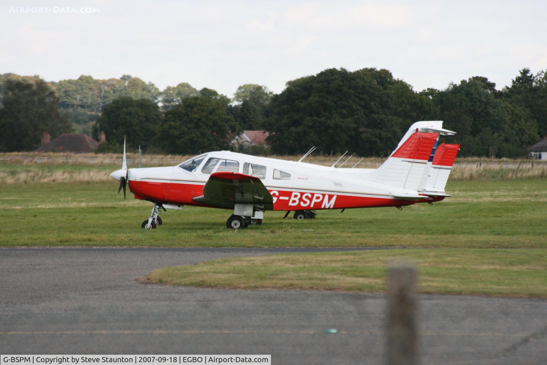 G-BSPM, 1981 Piper PA-28-161 Cherokee Warrior II C/N 28-8116046, Taken at Halfpenny Green 18th September 2007