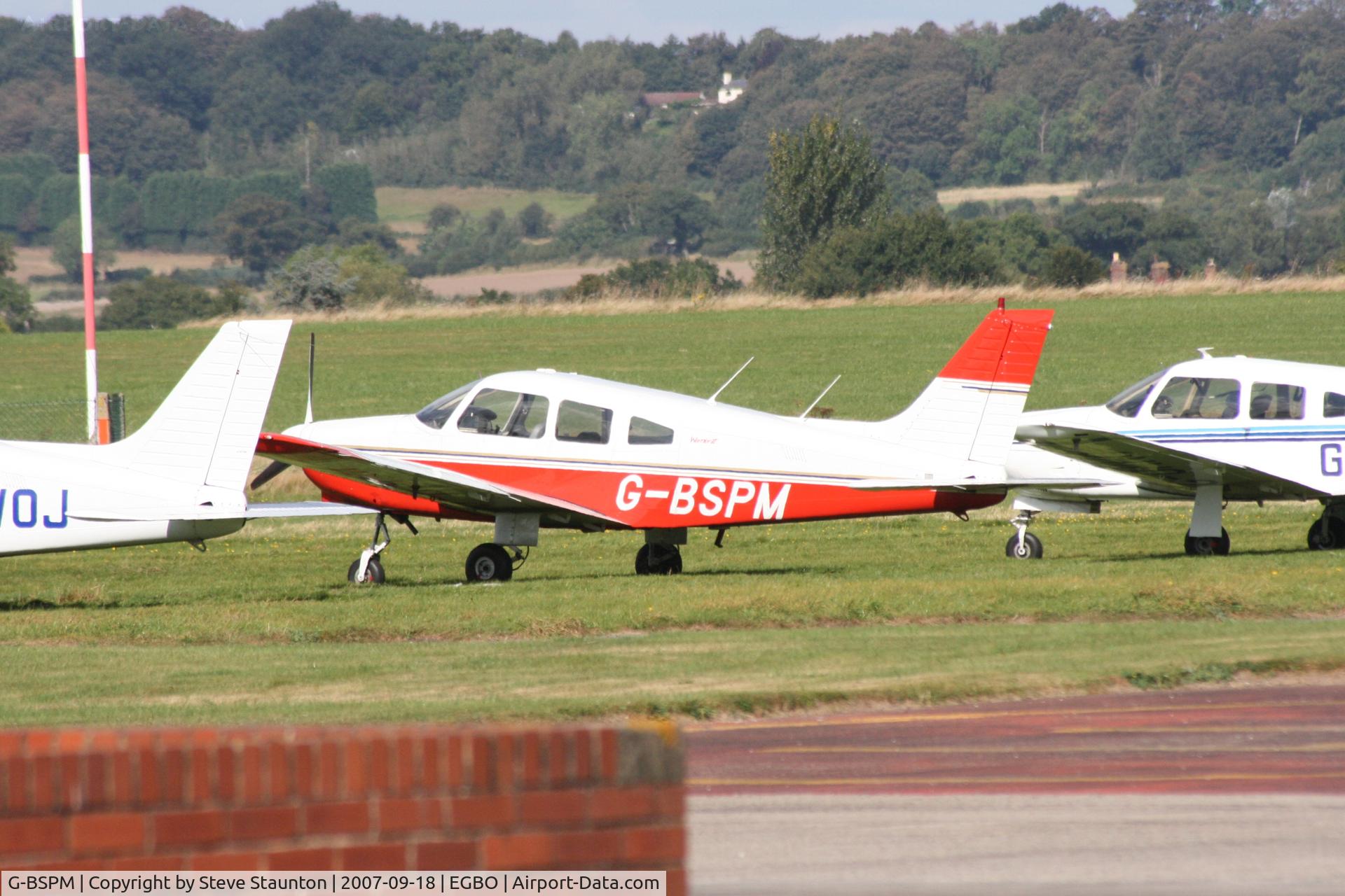 G-BSPM, 1981 Piper PA-28-161 Cherokee Warrior II C/N 28-8116046, Taken at Halfpenny Green 18th September 2007