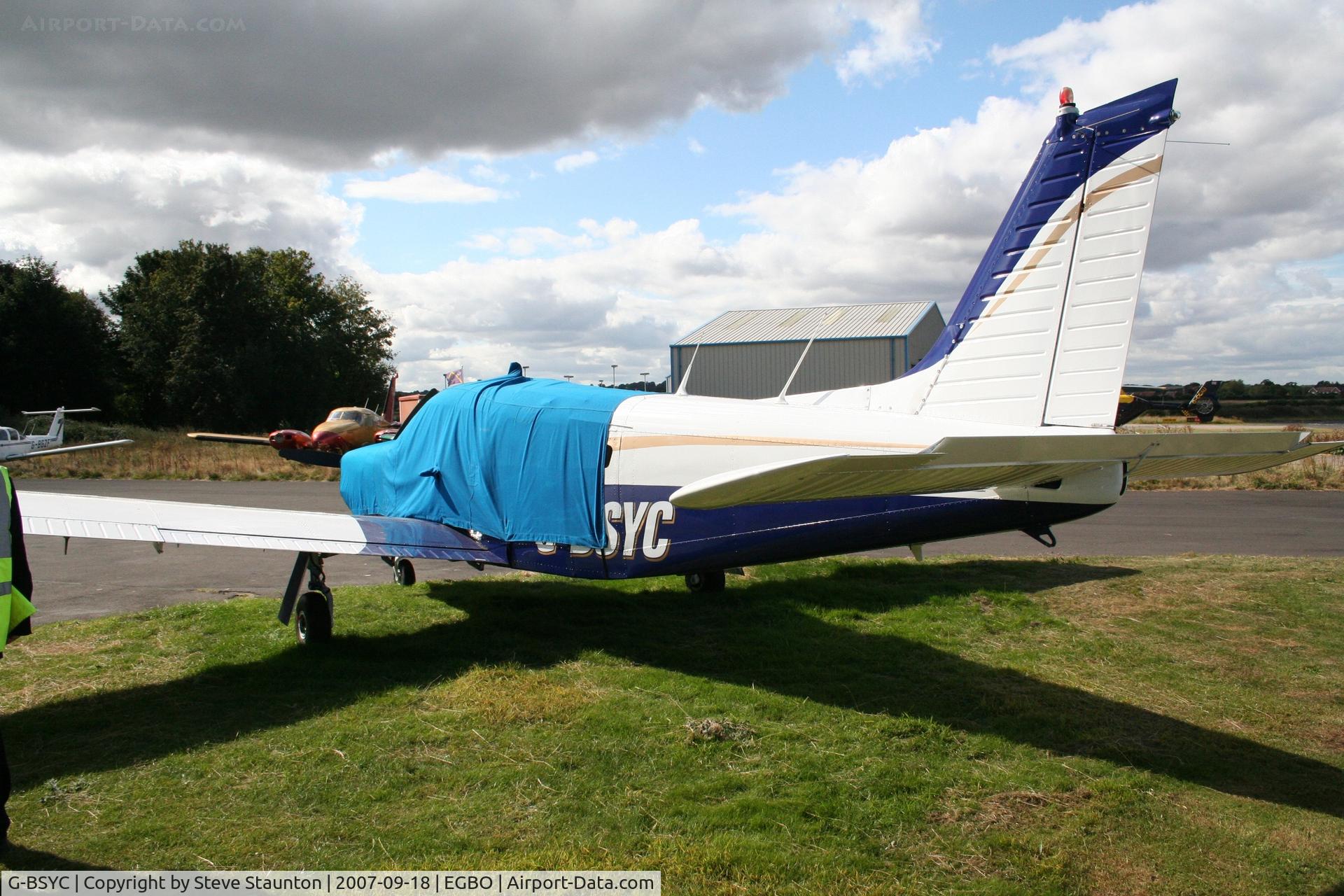 G-BSYC, 1977 Piper PA-32R-300 Cherokee Lance C/N 32R-7780159, Taken at Halfpenny Green 18th September 2007