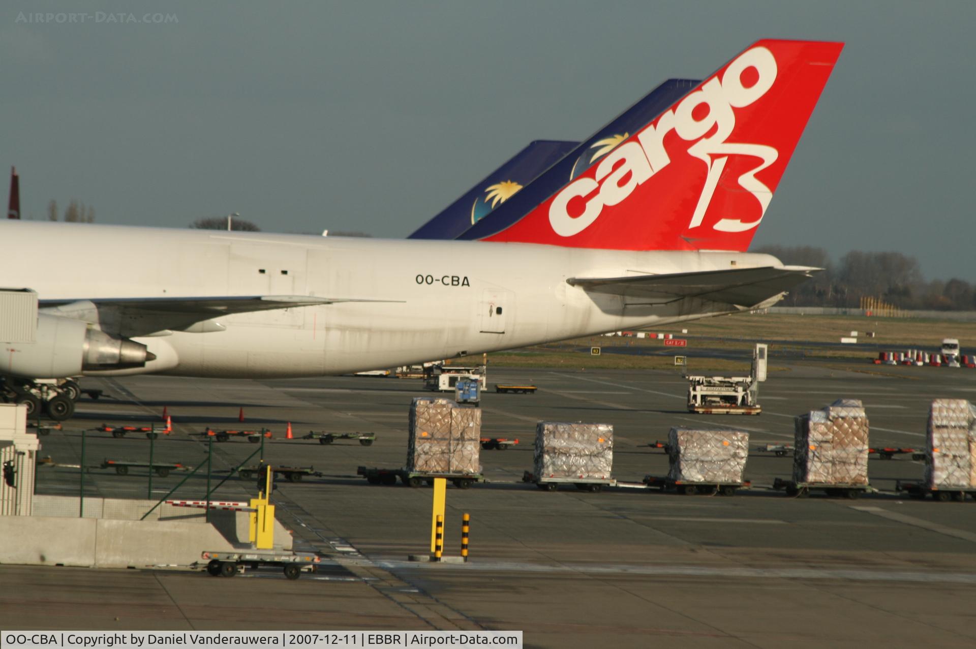 OO-CBA, 1988 Boeing 747-228F/SCD C/N 24158, BRUCARGO apron