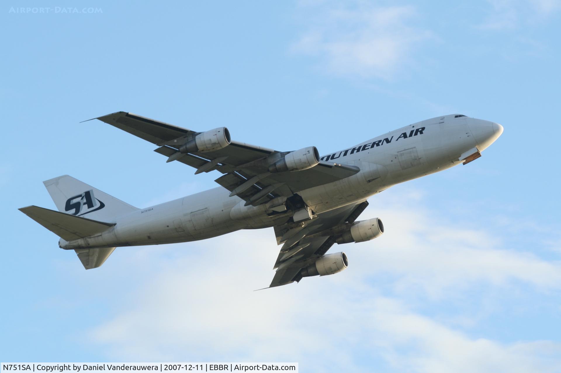 N751SA, 1981 Boeing 747-228F C/N 22678, taking off from rwy 25R