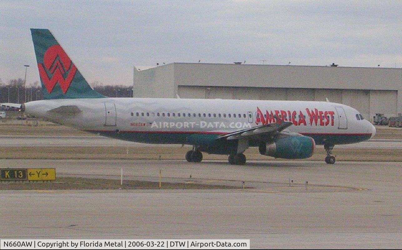 N660AW, 2000 Airbus A320-232 C/N 1234, America West
