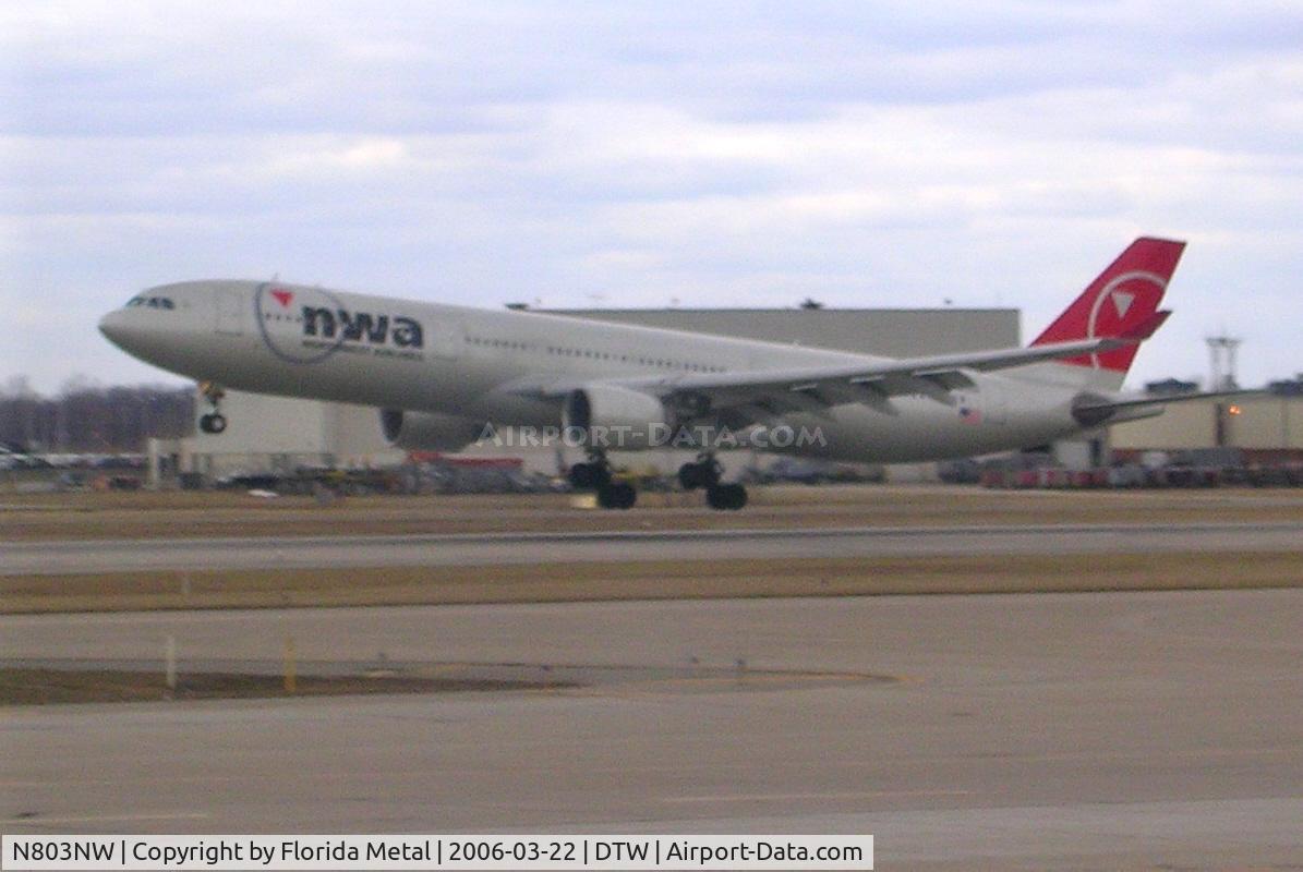 N803NW, 2003 Airbus A330-323 C/N 0542, Northwest