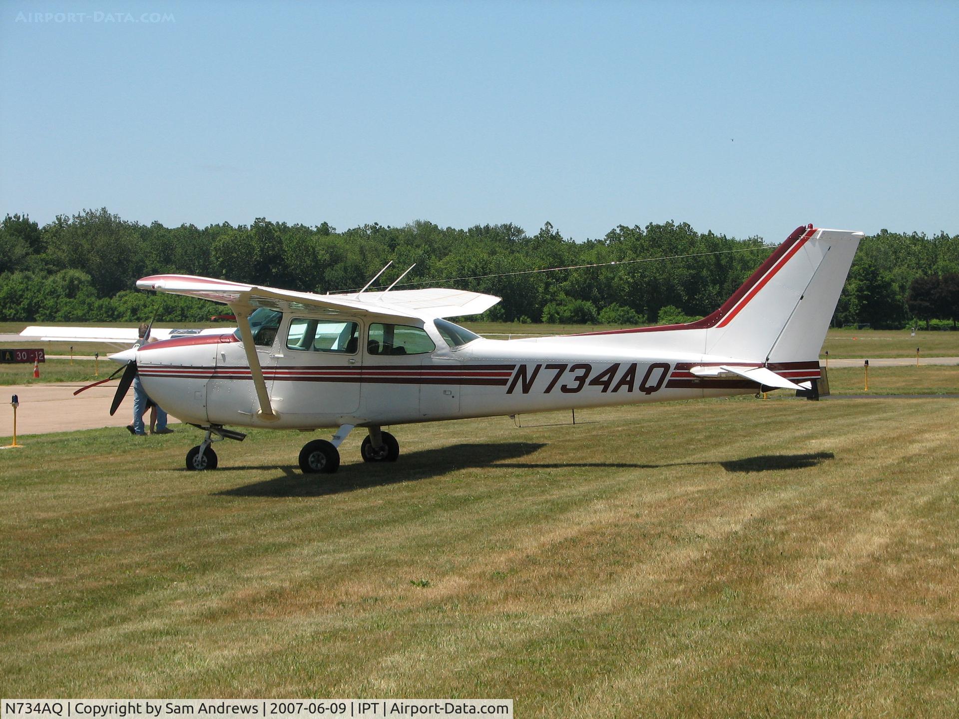 N734AQ, 1977 Cessna 172N C/N 17268705, Flew in for the 2007 WRAP Fly-in.