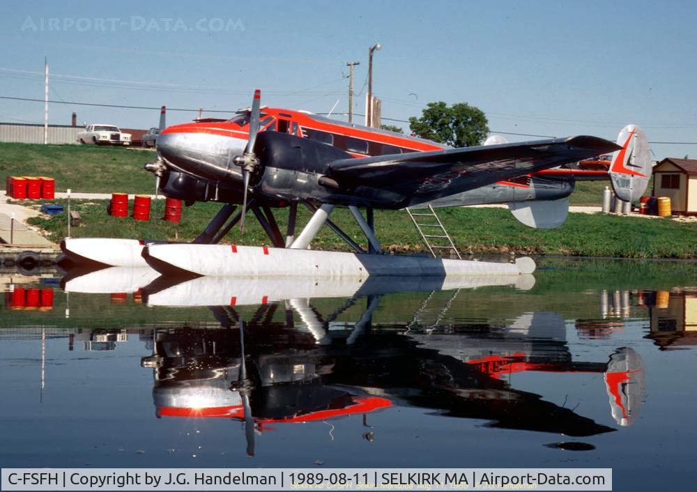 C-FSFH, 1943 Beech 3T (C-45B Expeditor) C/N 5840, Docked at Selkirk Manitoba