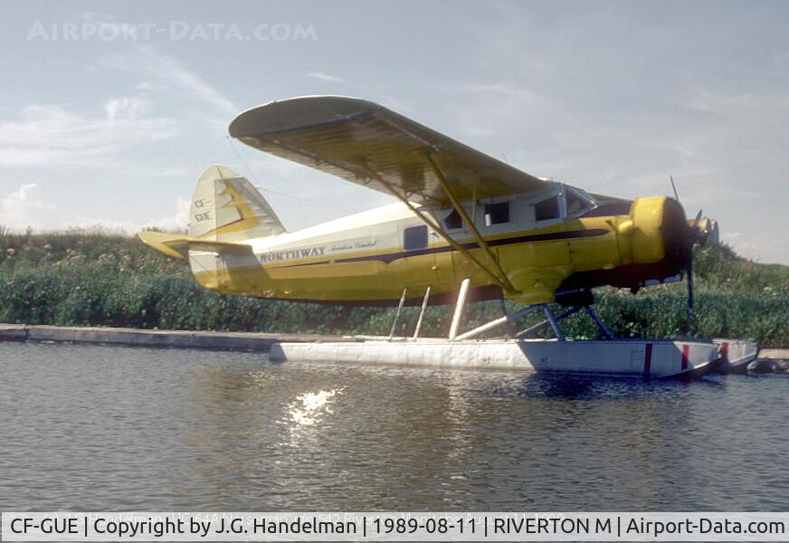 CF-GUE, 1943 Noorduyn UC-64A Norseman C/N 542, resting at Riverton